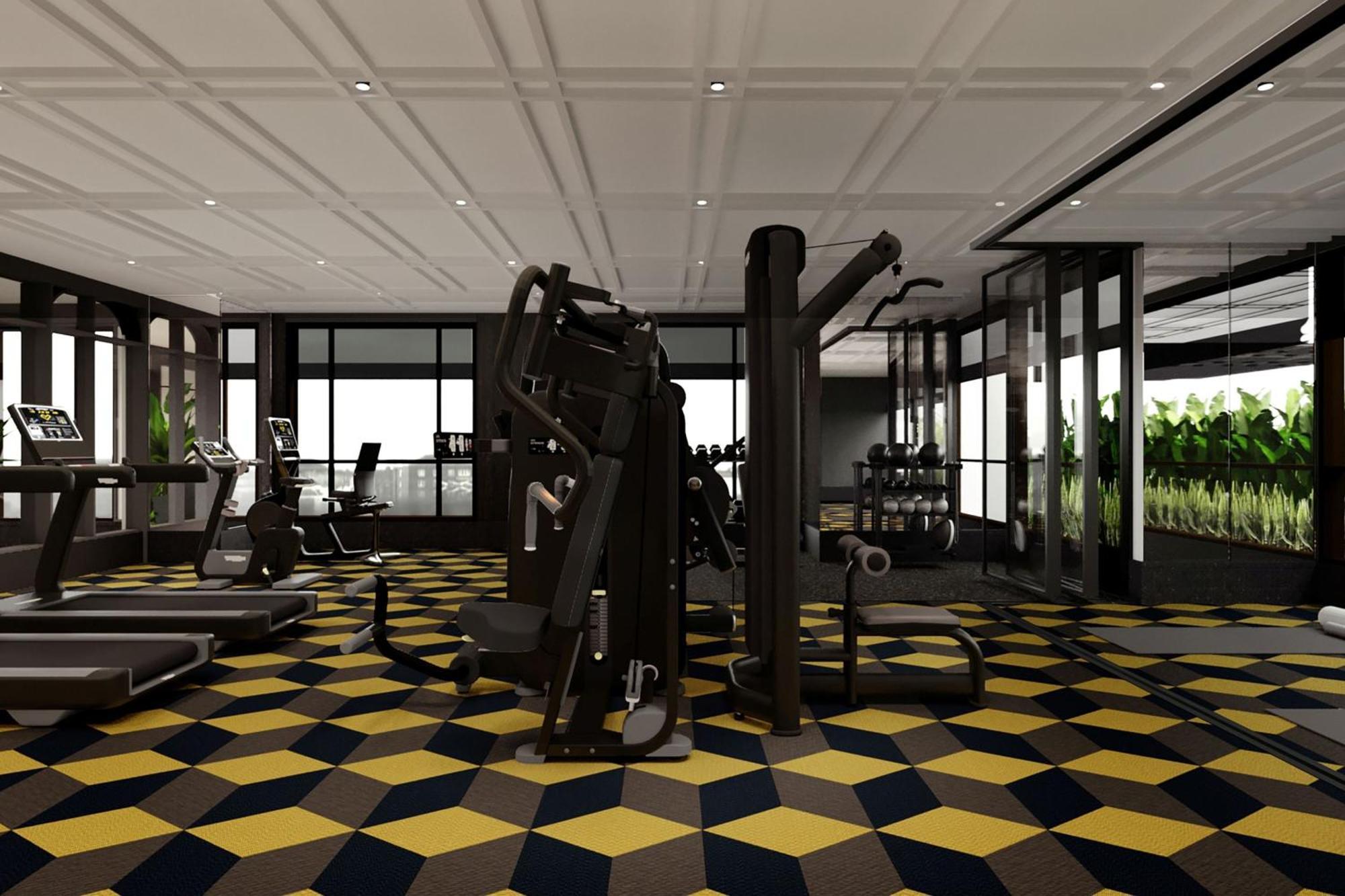 槟城诺瑟姆套房酒店 乔治敦 外观 照片 The gym at the 1018