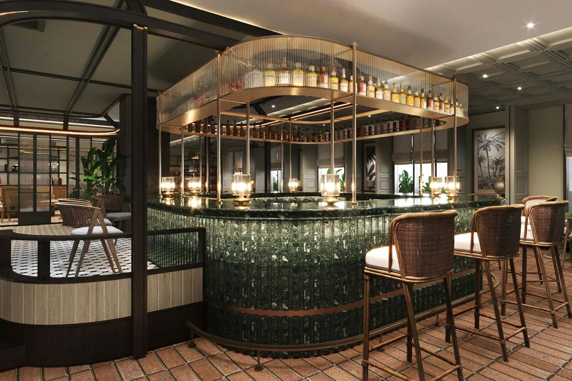 槟城诺瑟姆套房酒店 乔治敦 外观 照片 The bar at the restaurant