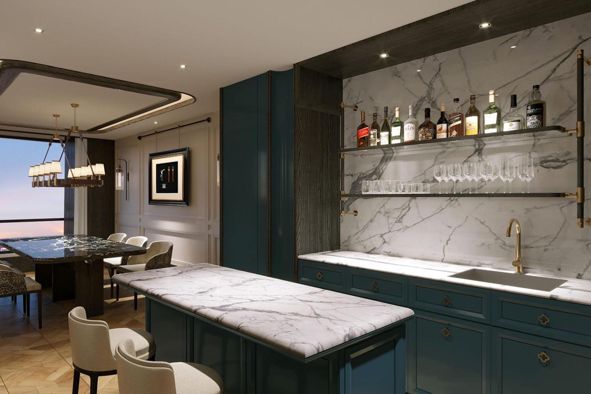 槟城诺瑟姆套房酒店 乔治敦 外观 照片 A kitchen at 100 East 57th Street