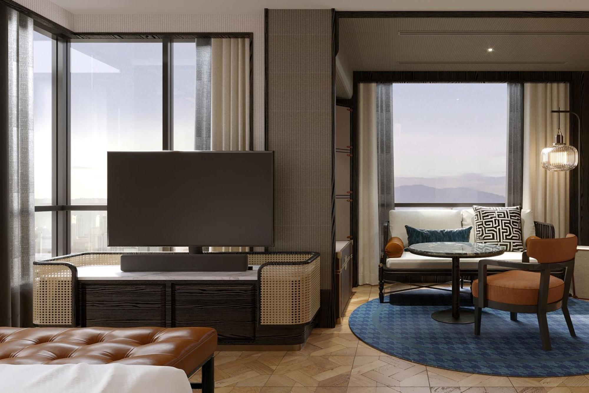 槟城诺瑟姆套房酒店 乔治敦 外观 照片 A guest room at the hotel